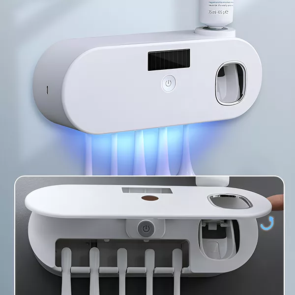 Brosse à Dents Support de Désinfection UV Presse-Dentifrice – Image 5