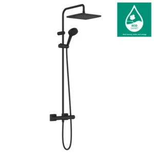 Hansgrohe Vernis Shape Colonne de douche avec mitigeur thermostatique noir